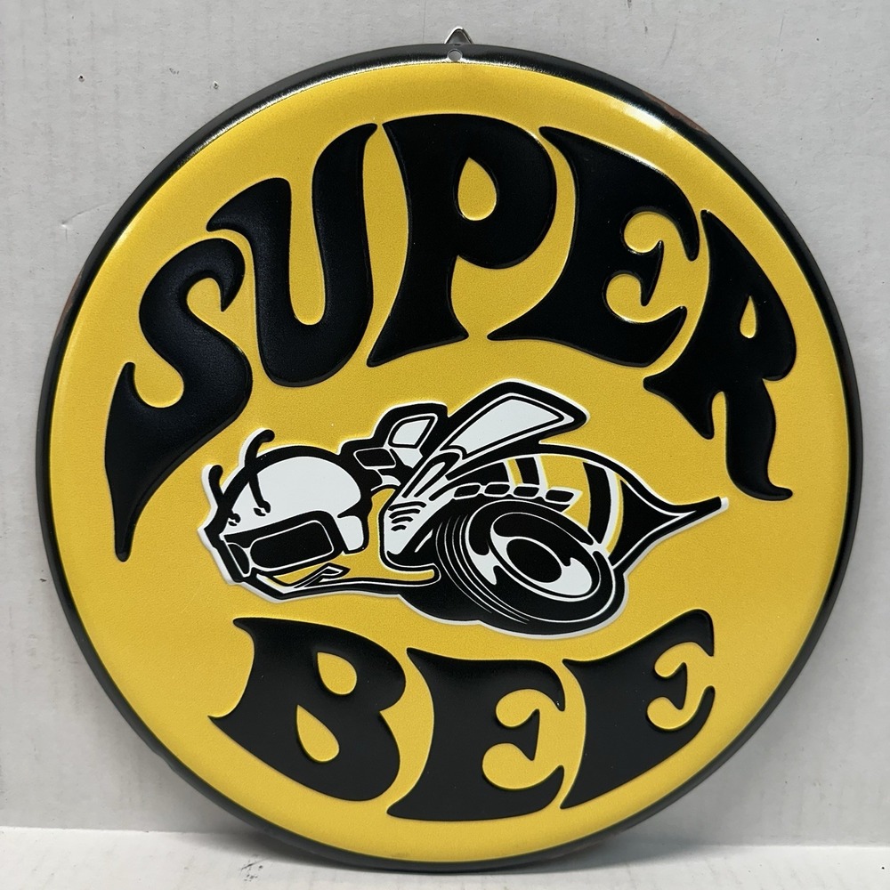 12" Dodge Super Bee Distressed Classic Vintage Style‎ Embossed Round Metal Sign